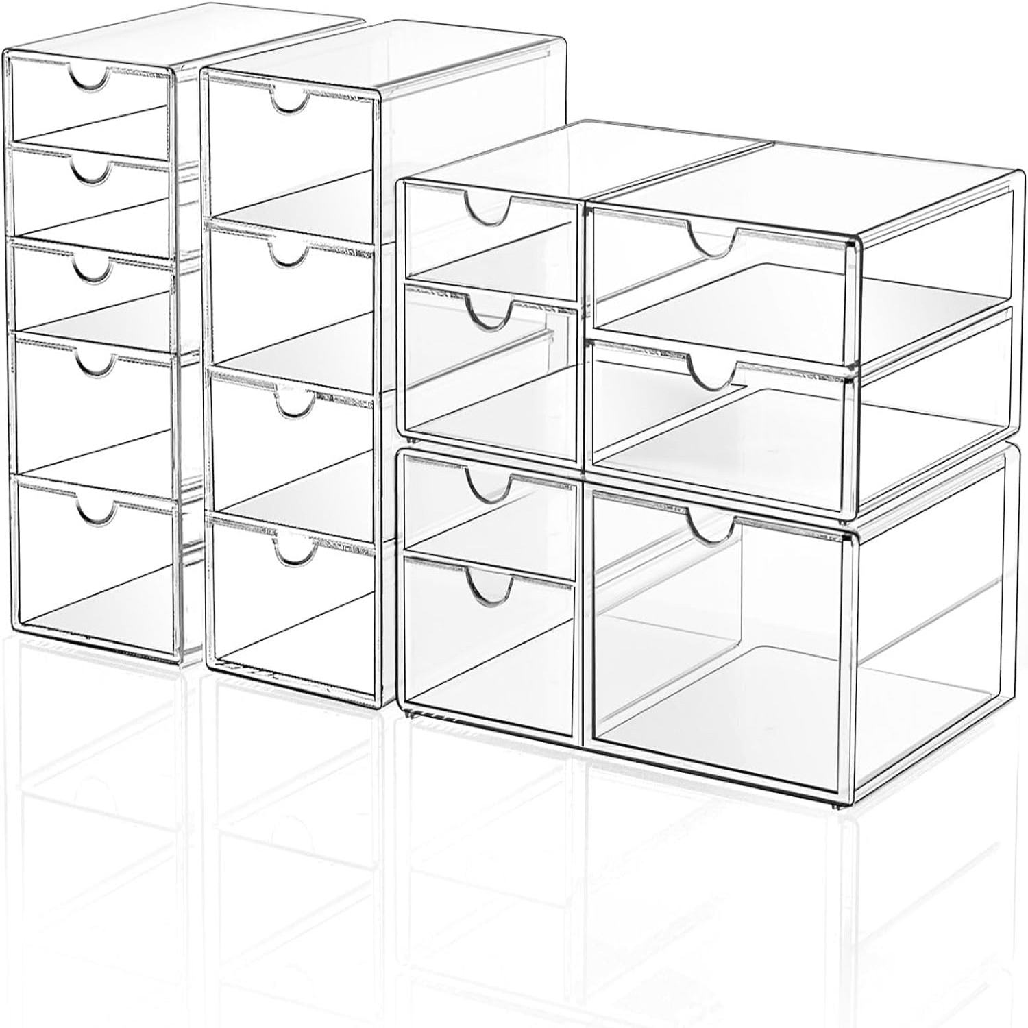 Office Drawer Organizer - منظم مكياج أكريليك بـ 16 درج