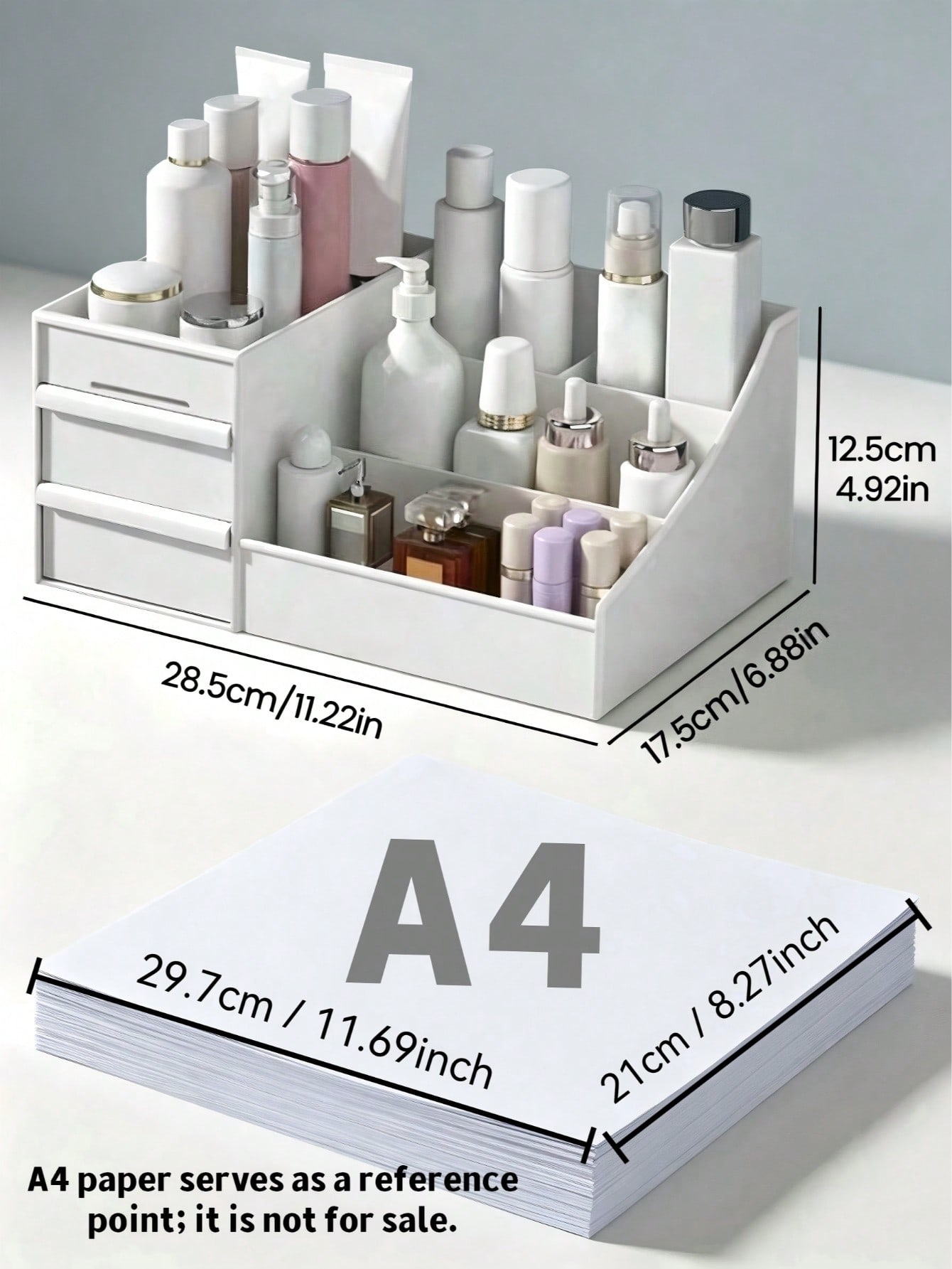 Office Drawer Organizer - صندوق تخزين مستحضرات التجميل، منظم أدوات