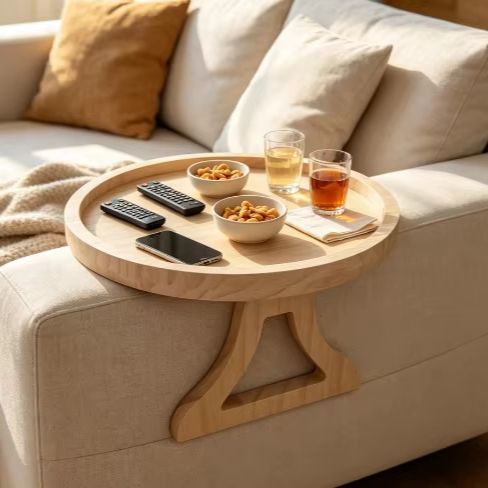 صينية أريكة قابلة للتثبيت على  - مراجعة Desktop Organizer Bamboo وسعره