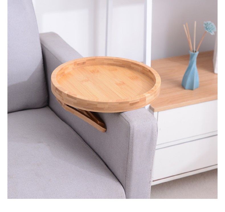 صينية أريكة قابلة للتثبيت على  - مراجعة Desktop Organizer Bamboo وسعره