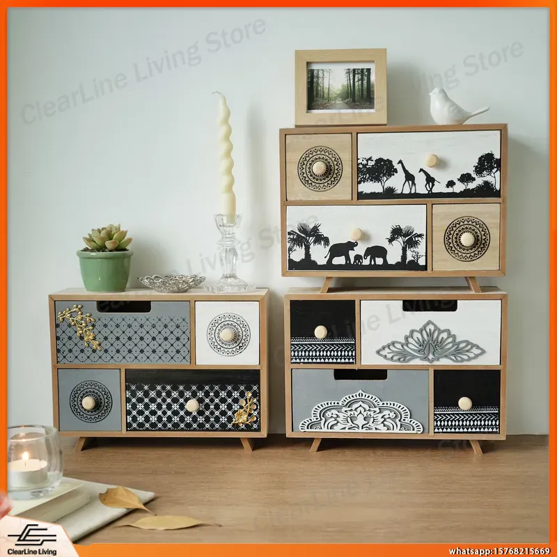 خزانة أدراج خشبية للمكتب بنمط  - مراجعة Office Drawer Organizer وسعره