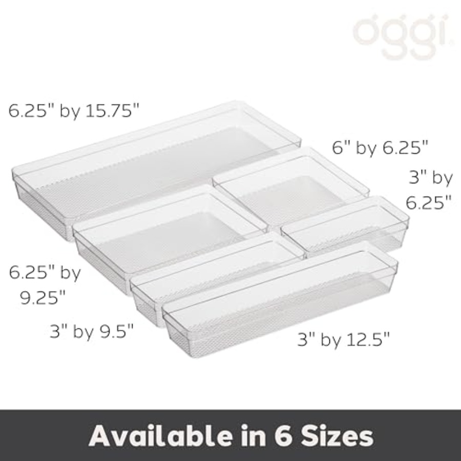 منظم أدراج شفاف - 3 بوصة × 12. - مراجعة Office Drawer Organizer وسعره