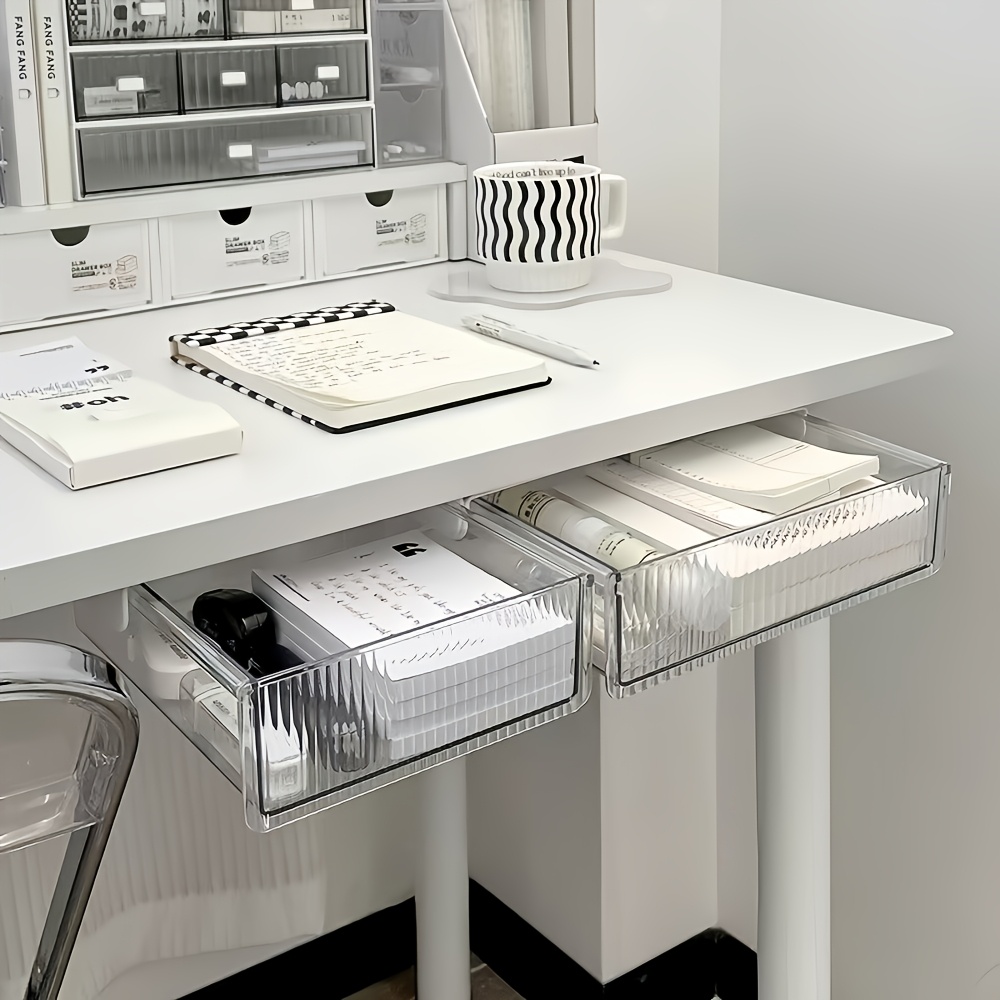 منظم أدراج شفاف يثبت تحت المكت - مراجعة Home Office Desk With Drawers وسعره
