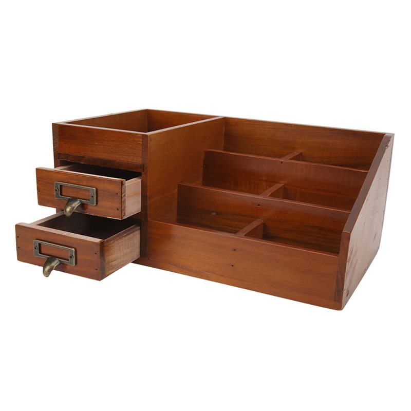 CHCH خزانة خشبية تصميم ريترو م - مراجعة Desktop Organizer Bamboo وسعره
