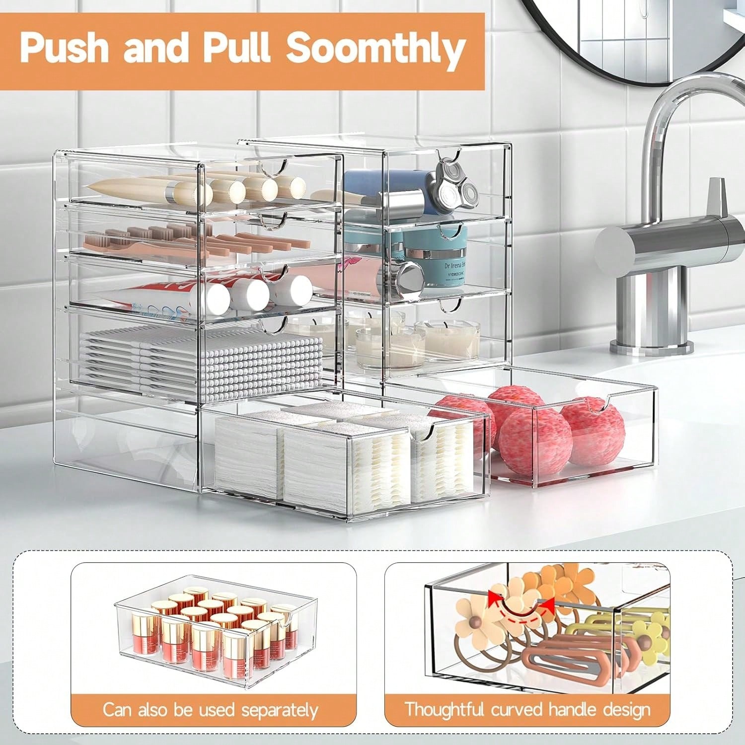 منظم مكياج أكريليك بـ 16 درج م - مراجعة Office Drawer Organizer وسعره