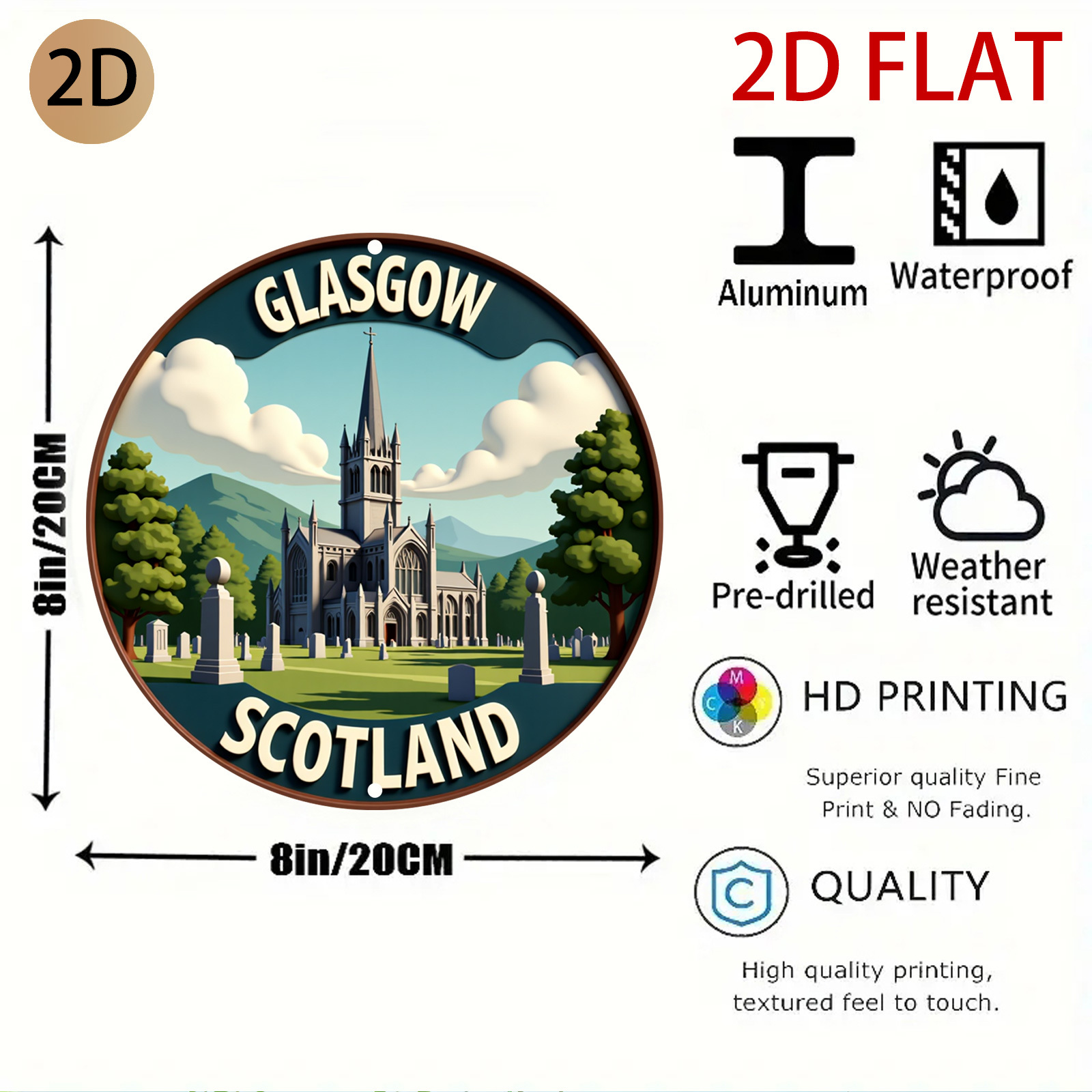 لوحة جدارية دائرية بتصميم كلاس - مراجعة Home Office In Glasgow وسعره